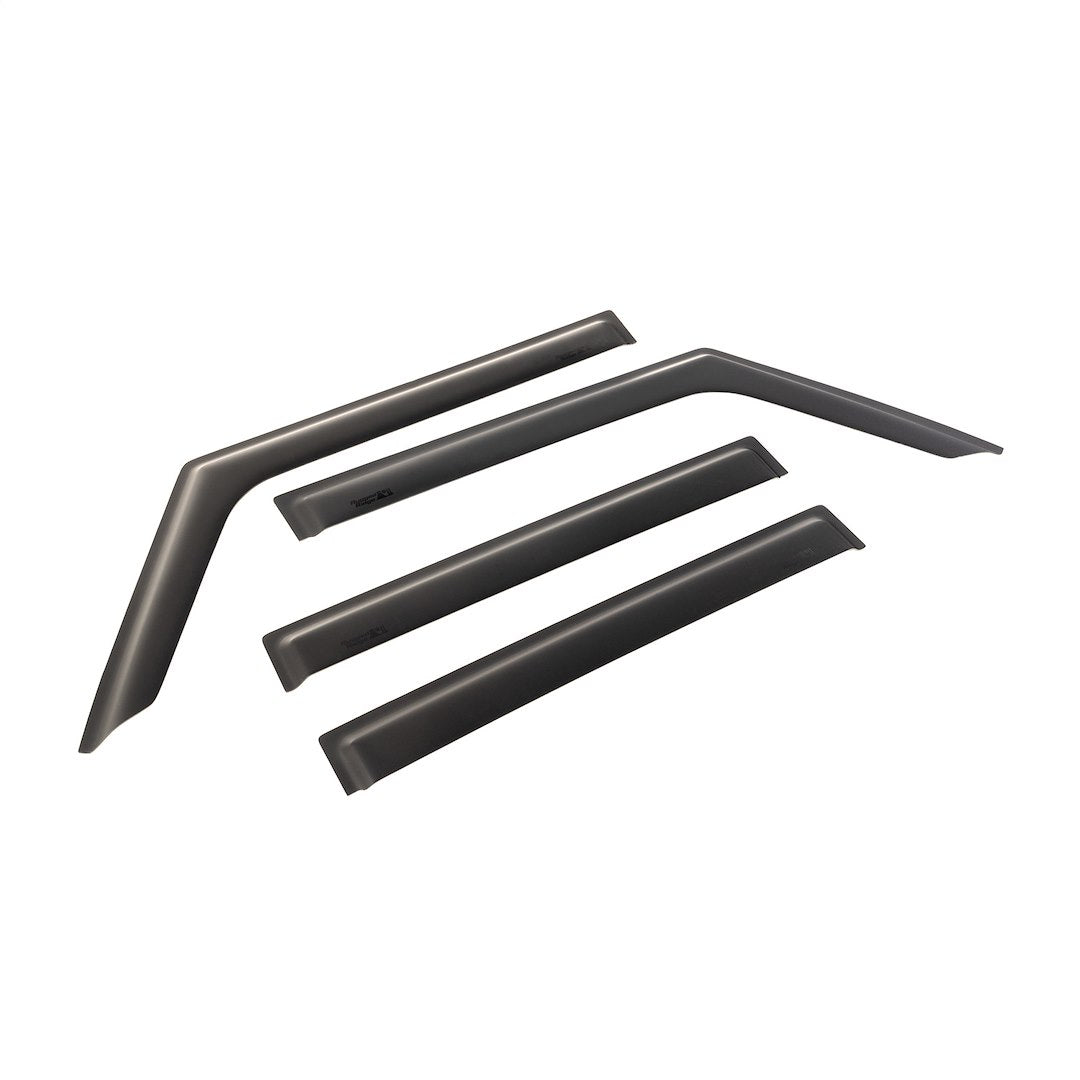 Rugged Ridge 11349.17 Matte Black Tape-On Acrylic Rain Guards