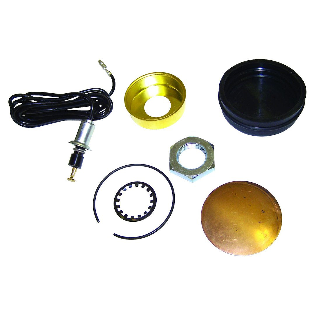 Crown Automotive 927416K Jeep Horn Button Kit, Black/Yellow - image 1