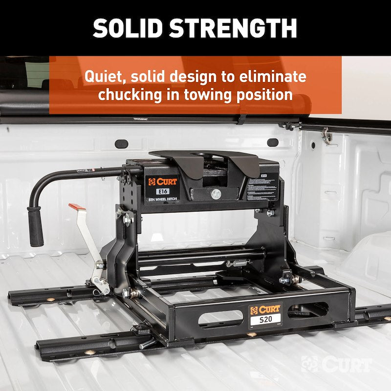 CURT 16511 E16 16K Sliding Fifth Wheel Hitch with S20 Slider