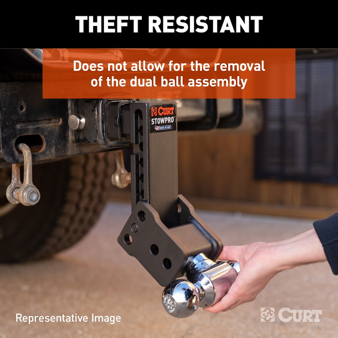CURT Trailer Hitch Ball Mount (45962) – Receiver Size: 2 Inch