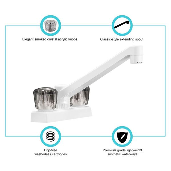 Dura Faucet Df-Pk640s-Wt Faucet - image 3