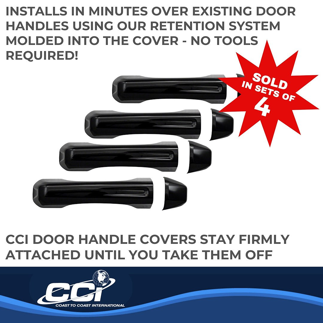 Coast To Coast DH68580BBK Gloss Black Jeep Handle Covers - image 3