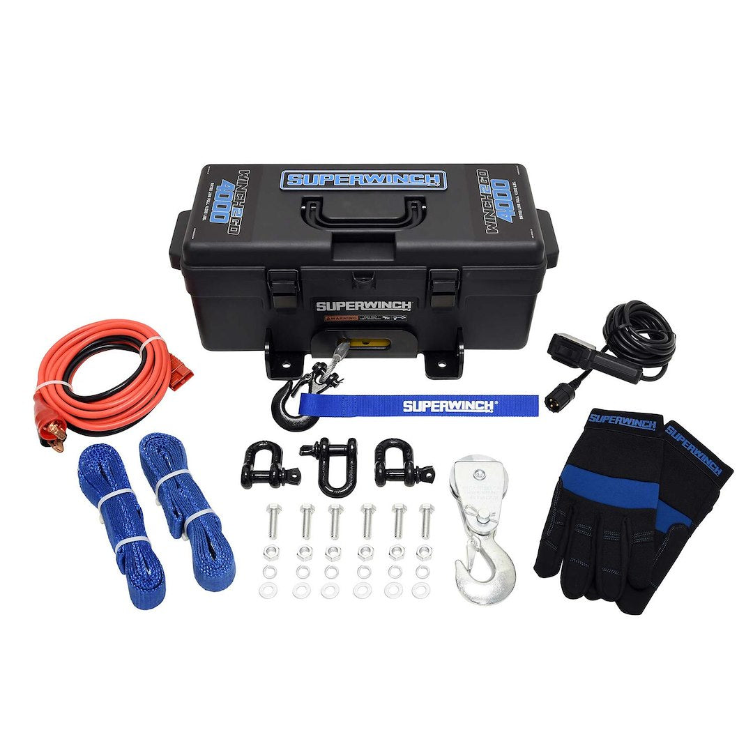 Superwinch 1140222 Winch2Go 4,000-lb Wire Rope Winch