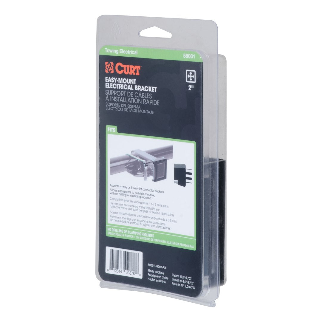 CURT Trailer Wiring Connector Mounting Bracket (58001)