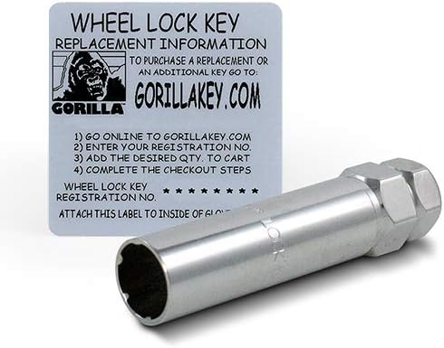 Gorilla 21631BC Black Chrome Small Acorn Wheel Locks