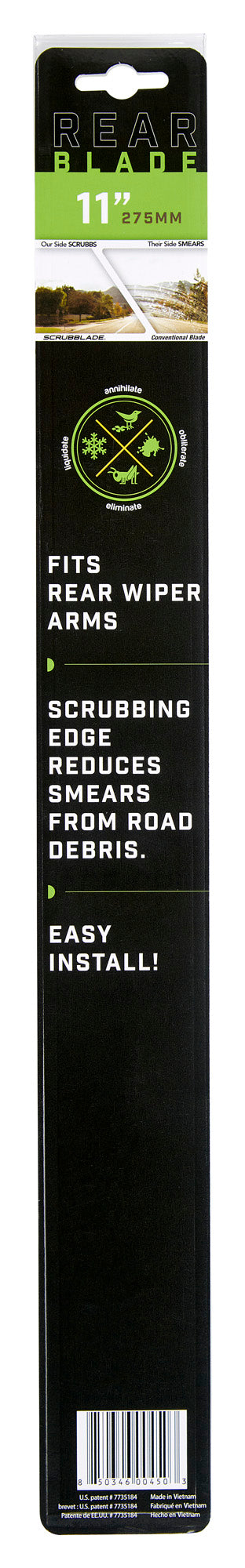 Scrubblade SR0011 Rear Windshield Wiper Blade