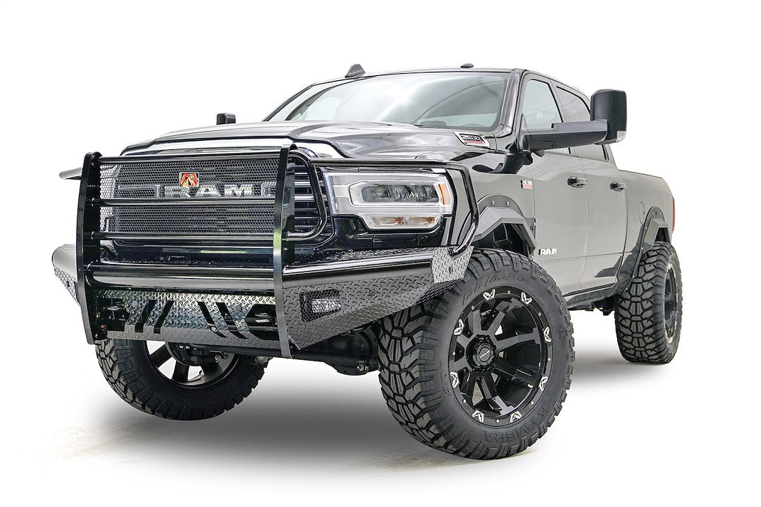 Fab Fours DR19-S4460-1 Black Steel Front Bumper