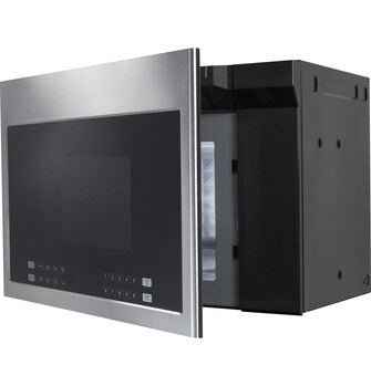 Haier 1.4 Cu. Ft. Microwave Oven – 1000W, Sensor Cook, Silver w/ LED Display & Turntable