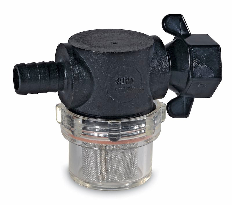 SHURFLO Fresh Water Pump Swivel Strainer with Stainless Steel Screen