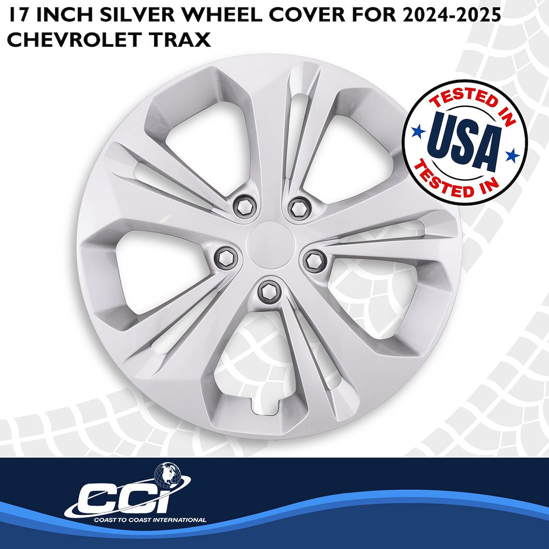 Coast To Coast 56417S Silver Trax Wheel Covers, 17-Inch - image 3