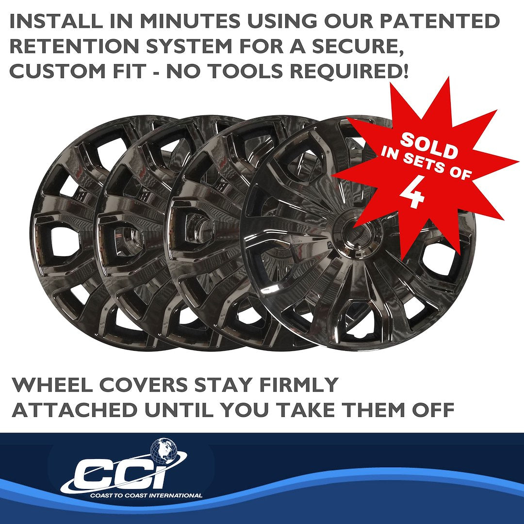 Coast To Coast 54316BLK Transit Black Split-Spoke Covers - image 4