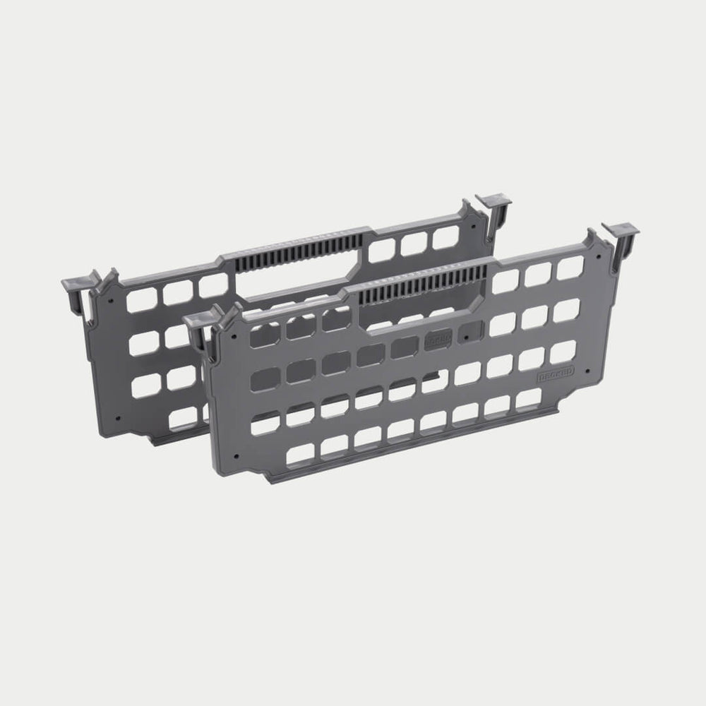 Decked A0082-2DIV-GRY Version X Drawer Dividers, 2 Pack