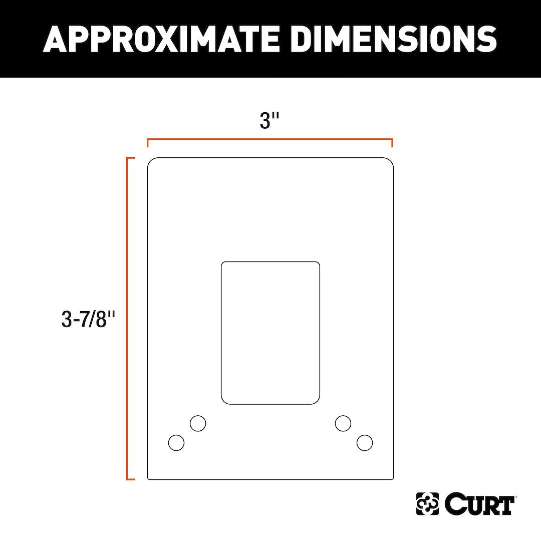 Curt 57204 Trailer Wiring Connector Mounting Bracket - image 5