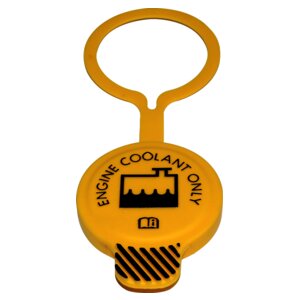 Crown Automotive 55056382AA Yellow Coolant Reservoir Cap - image 3