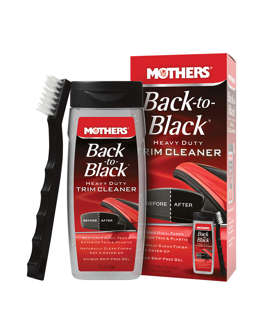 Mothers 06141 Back-to-Black Heavy Duty Plastic Polish