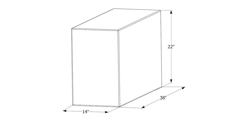 50 Gallon Fresh Water Tank – Rectangular Shape