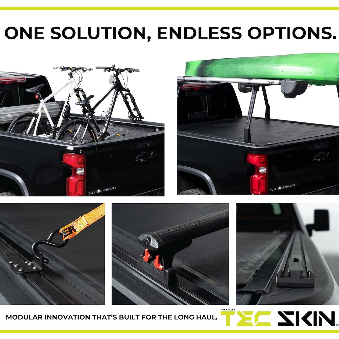 Putco 129872 TEC Skins T-Slot Bed Rail Caps