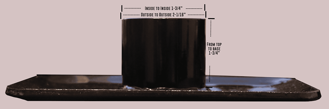 Ultra-Fab Products 49-954037 Trailer Tongue Jack Foot Plate - image 2
