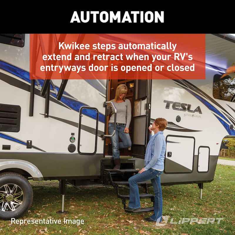 Lippert Kwikee Series 25 Triple Electric RV Entry Step – Part # 3658373