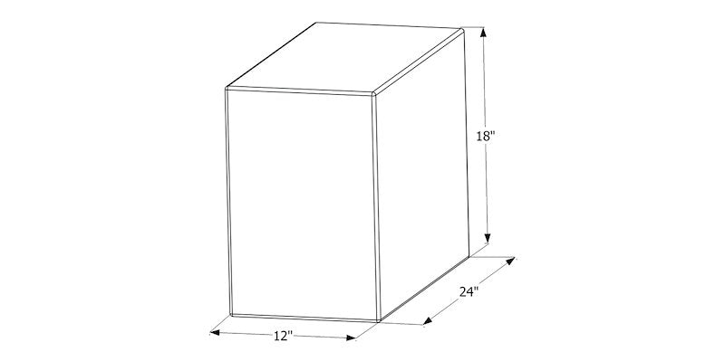 20 Gallon Fresh Water Tank – Rectangular Shape