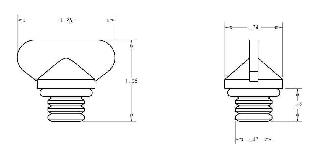 Sierra Marine Boat Drain Plug (184226) – Type: Threaded