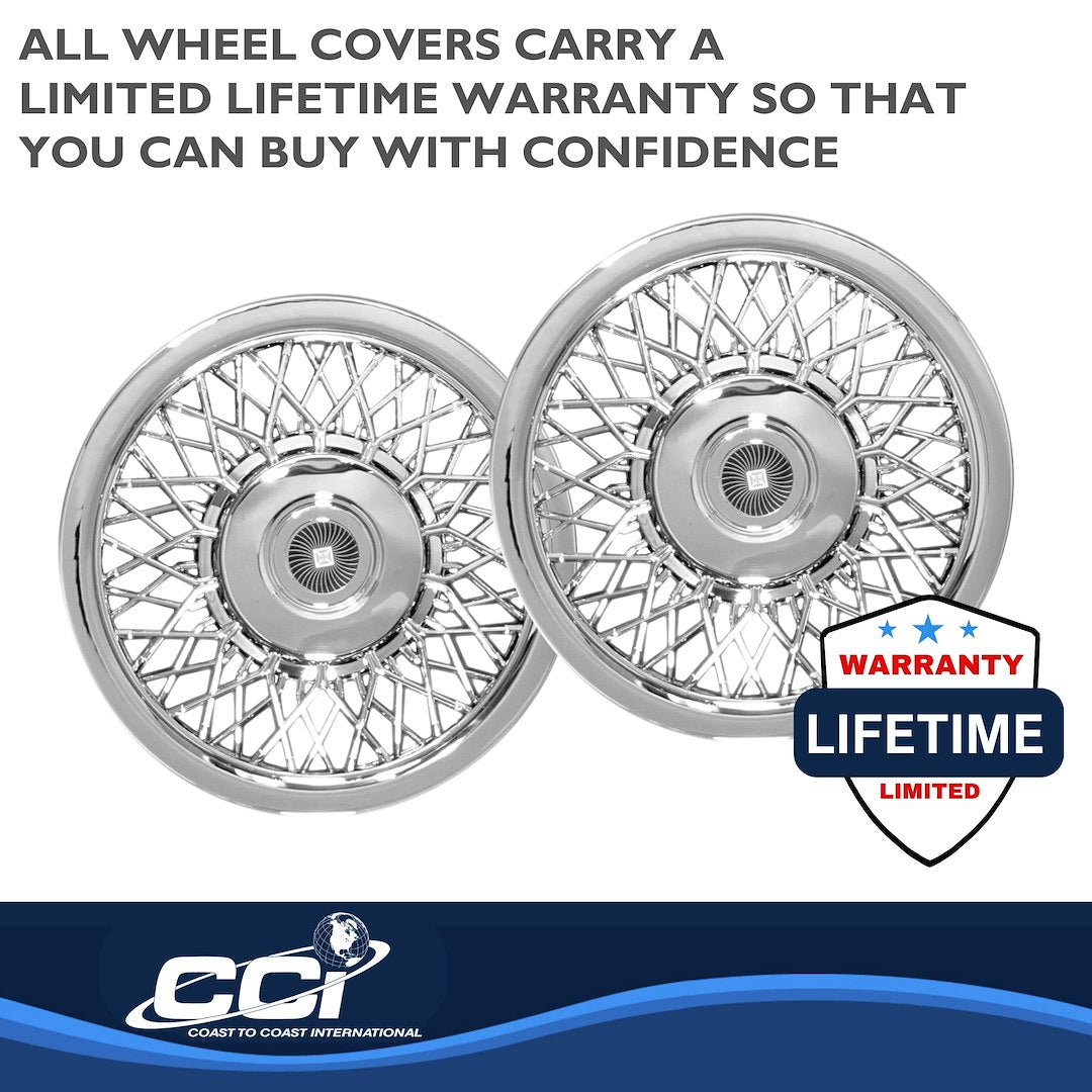 Coast To Coast 1215 15-Inch Chrome Wire-Spoke Covers - image 3