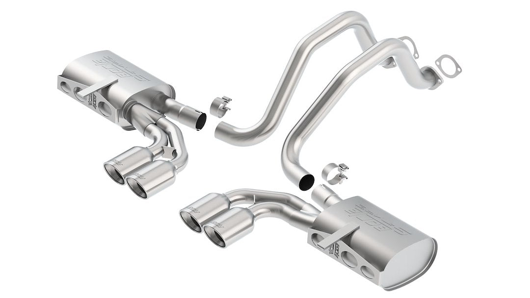 Borla S-Type II Cat Back System Dual Quad Exhaust System Kit 140427 - image 1