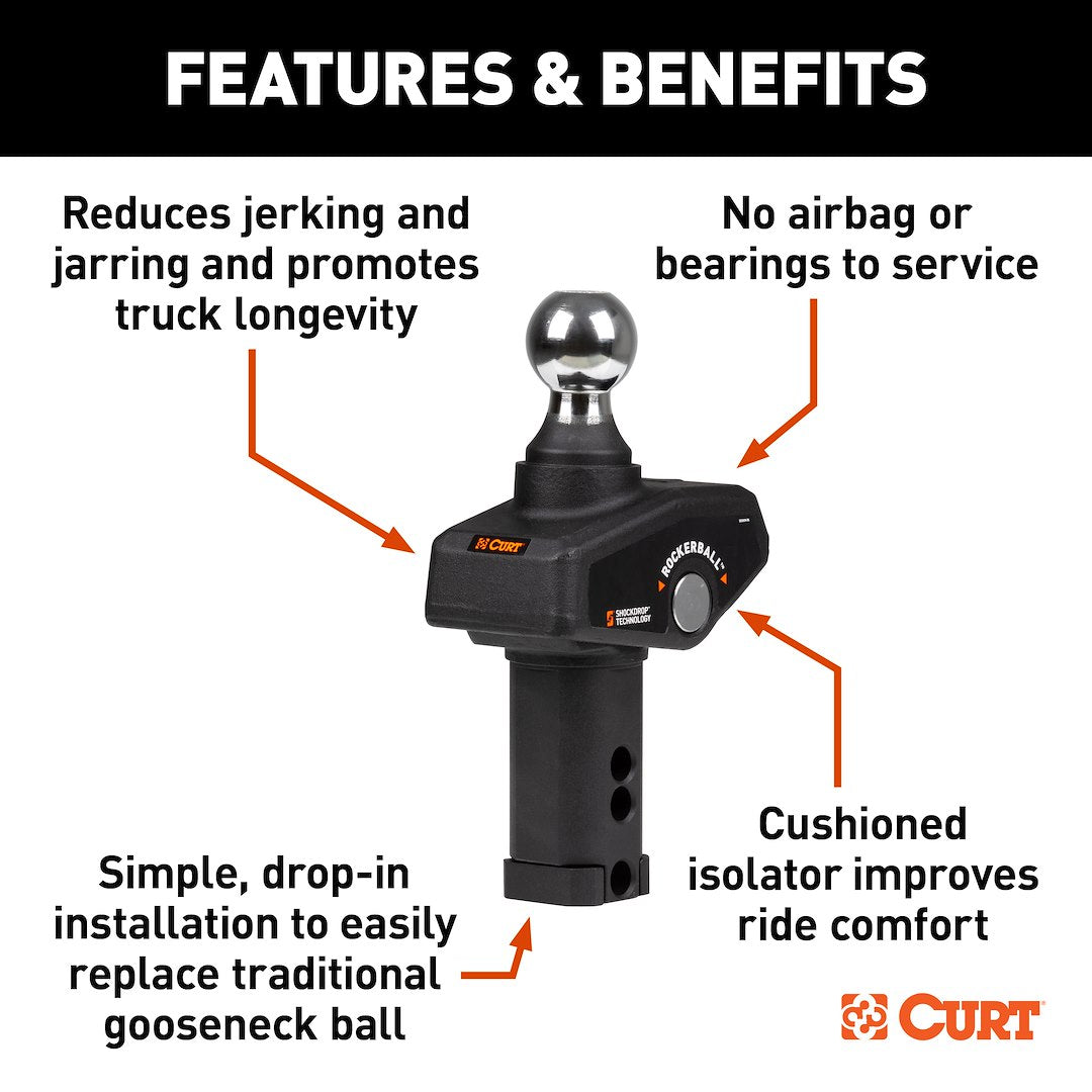 Curt 60654 Gooseneck Trailer Hitch Ball - image 2