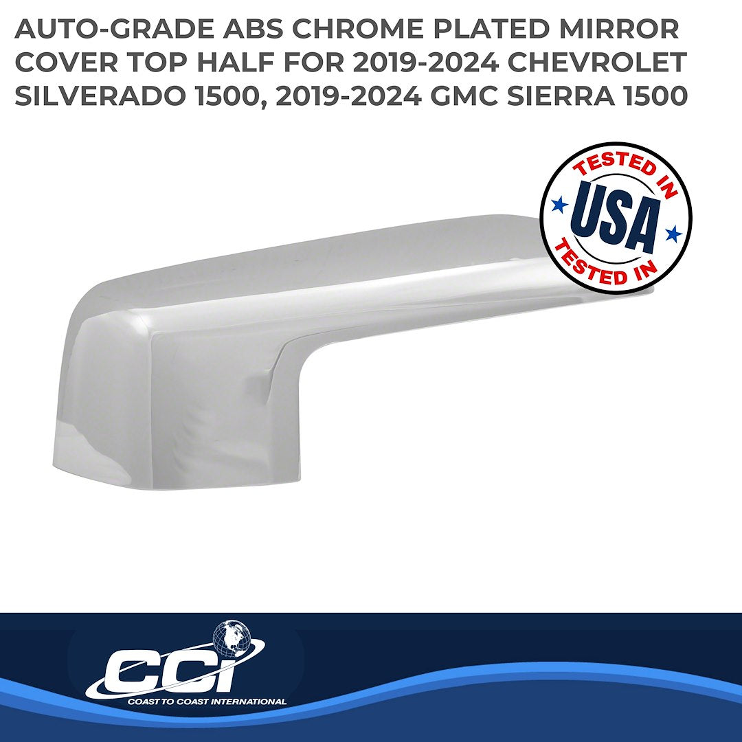 Coast To Coast MC67536R Silverado/Sierra Chrome Mirror Tops - image 2