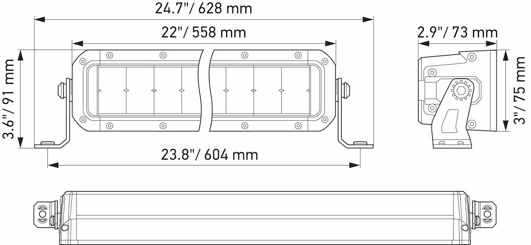 Hella 358197401 Double-Row LED Light Bar