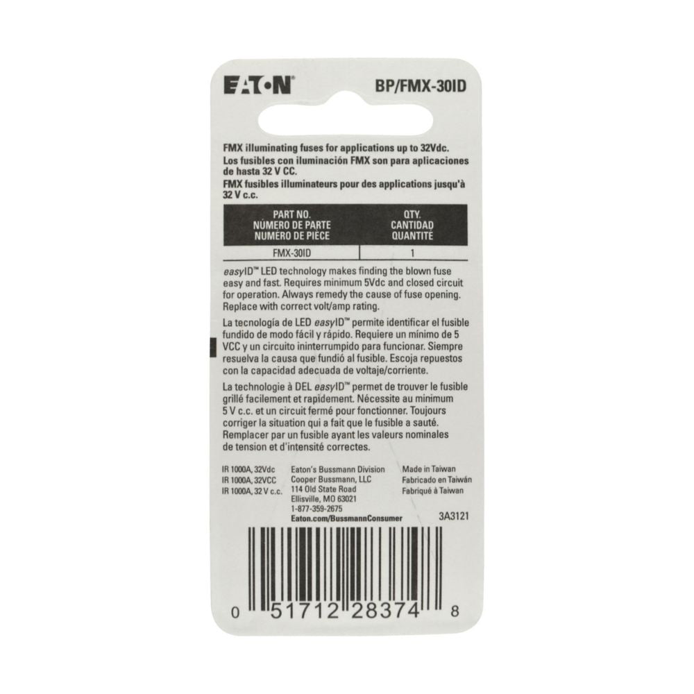 Bussman Bp/Fmx-30id Fuse - image 2
