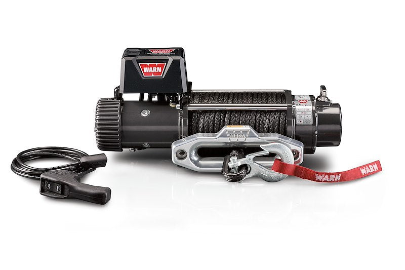 WARN 87310 Cabrestante eléctrico de 12 V con cuerda sintética de 30,5 m, 9.5xp y 4309 kg de capacidad