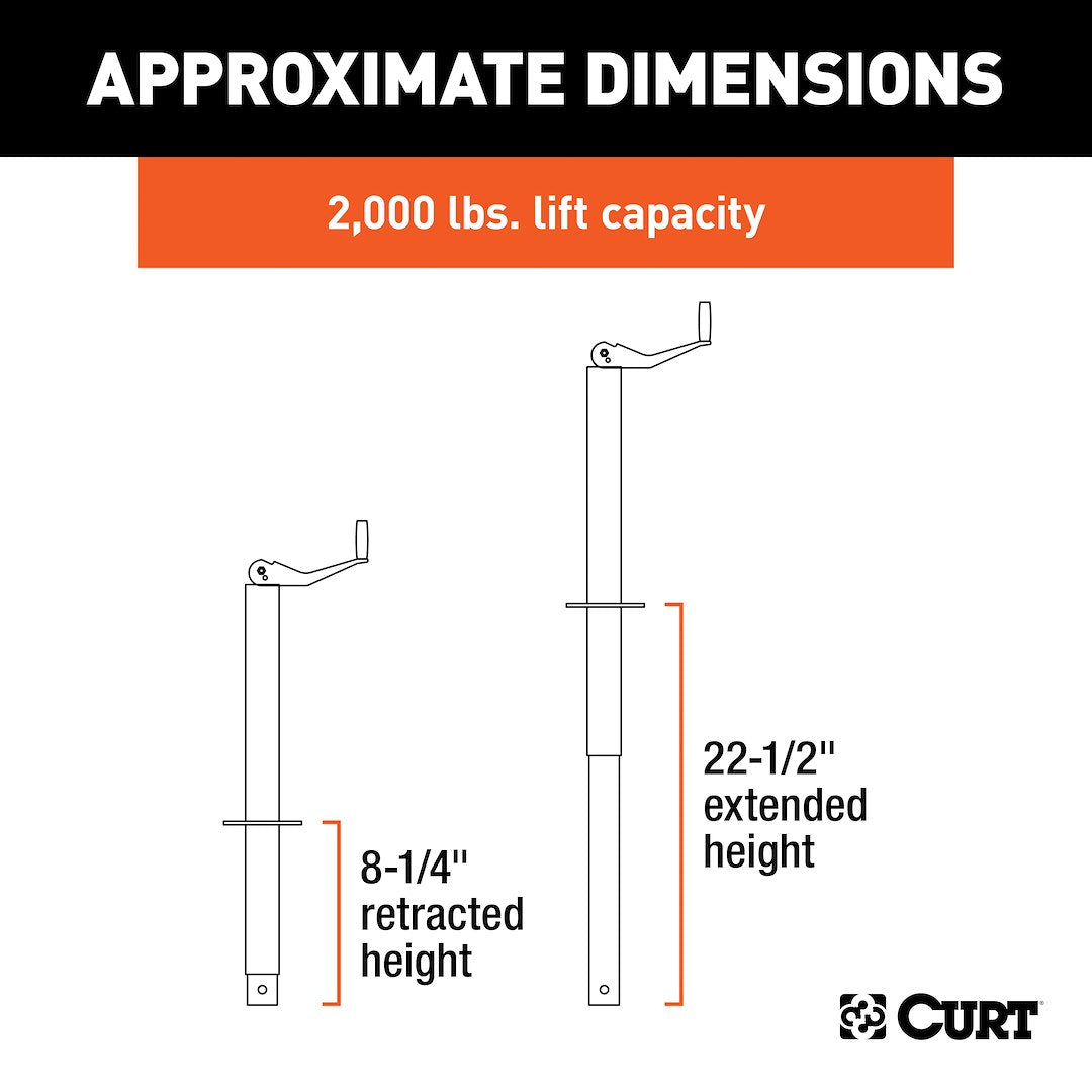 Curt 28200 Trailer Tongue Jack - image 4