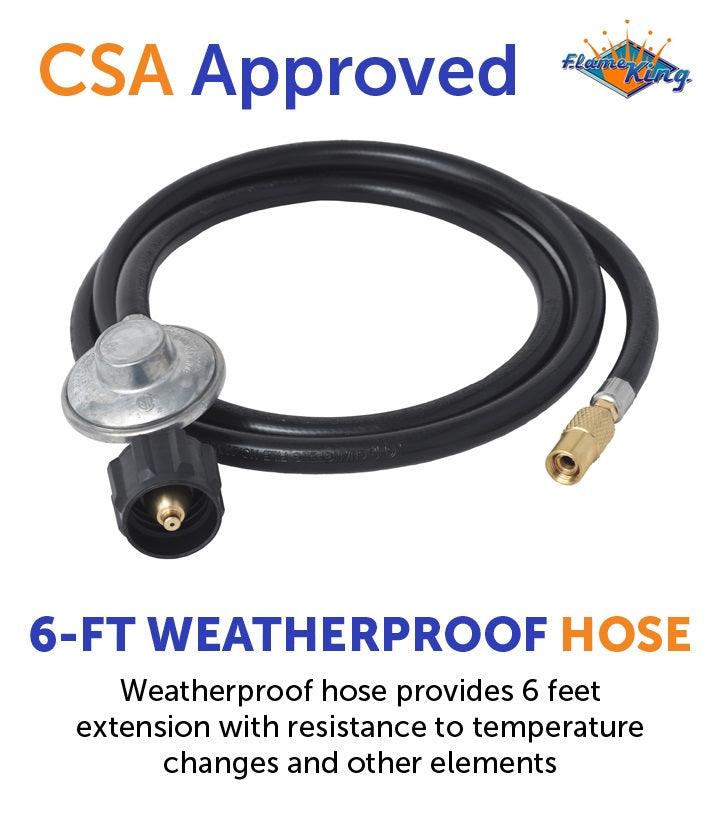 Flame King Fk-Grd-Reghs6ft Propane Hose - image 3