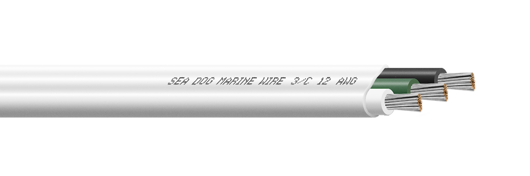 Sea Dog 8012302 12/3 Triplex Flat Marine Cable
