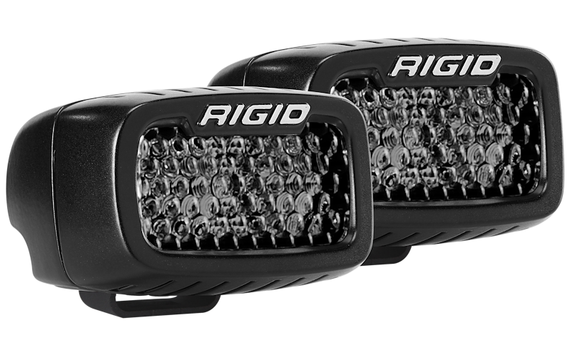 Rigid Lighting 902513BLK Diffused Spot Light Pair