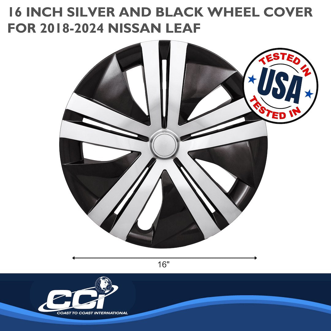 Coast To Coast 55116SB Black/Silver Leaf Wheel Covers - image 3