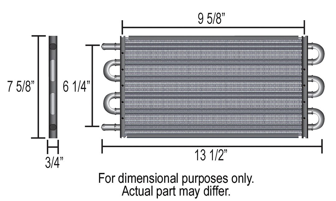 Derale 13316 Series 7000 Six-Row Fluid Cooler, -6 AN - image 2