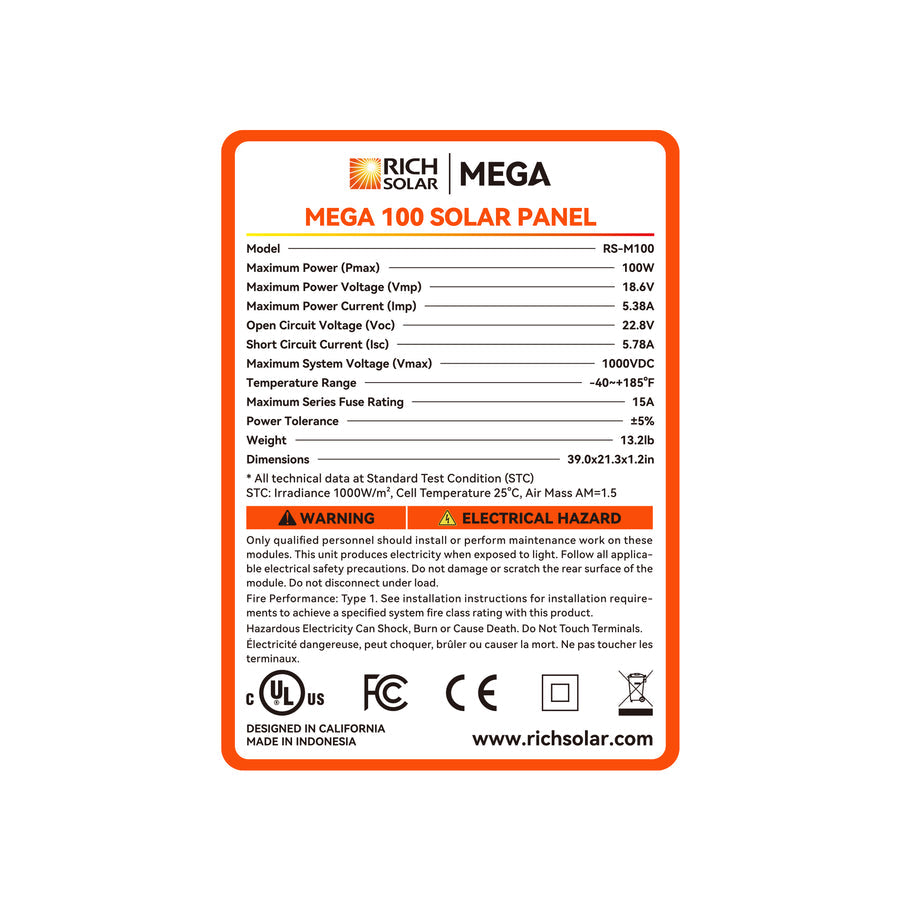 Rich Solar Rs-M100 Solar Panel - image 6