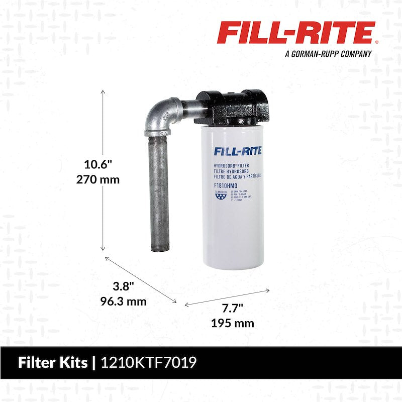 Fill-Rite 1210KTF701 10-Micron Water Transfer-Pump Filter