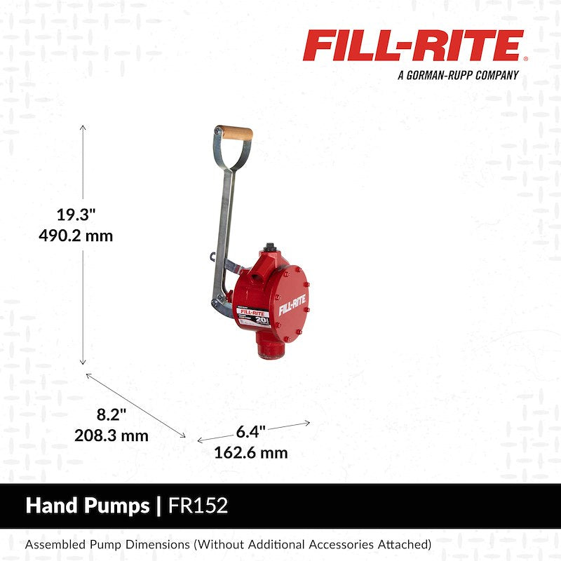 Fill-Rite FR152 Manual Transfer Pump - 20 gal per 100 Strokes