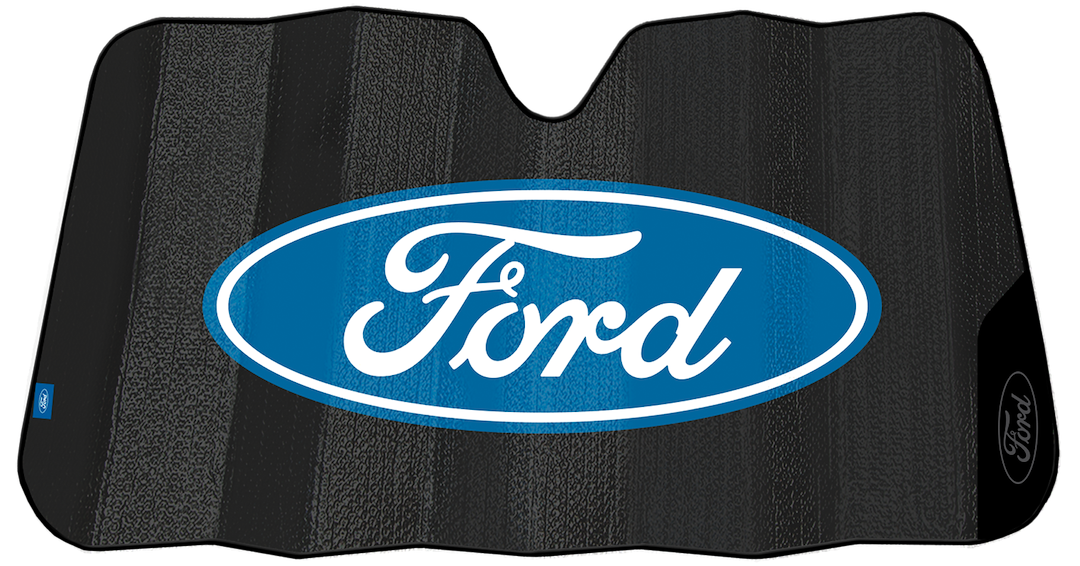 Plasticolor 003858R01 Ford Matte Black Windshield Shade