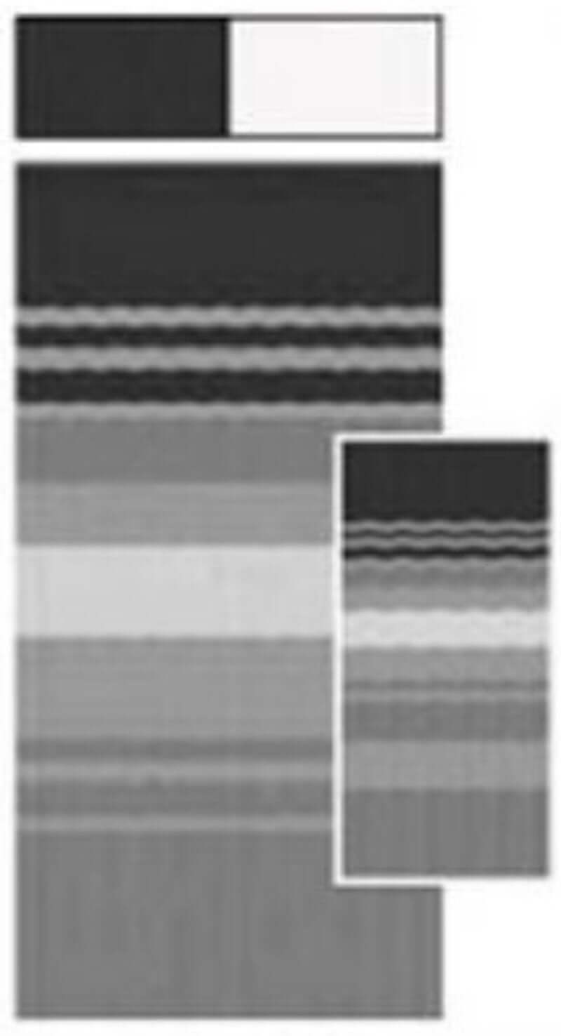 Carefree 15' Black/Gray Dune Stripe RV Awning Fabric Vinyl - JU158D00