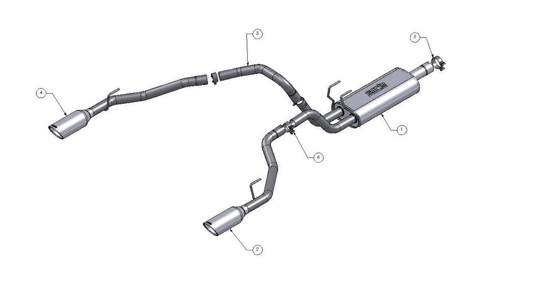 Borla S-Type Cat Back System Single Dual Exhaust System Kit 140307 - image 2