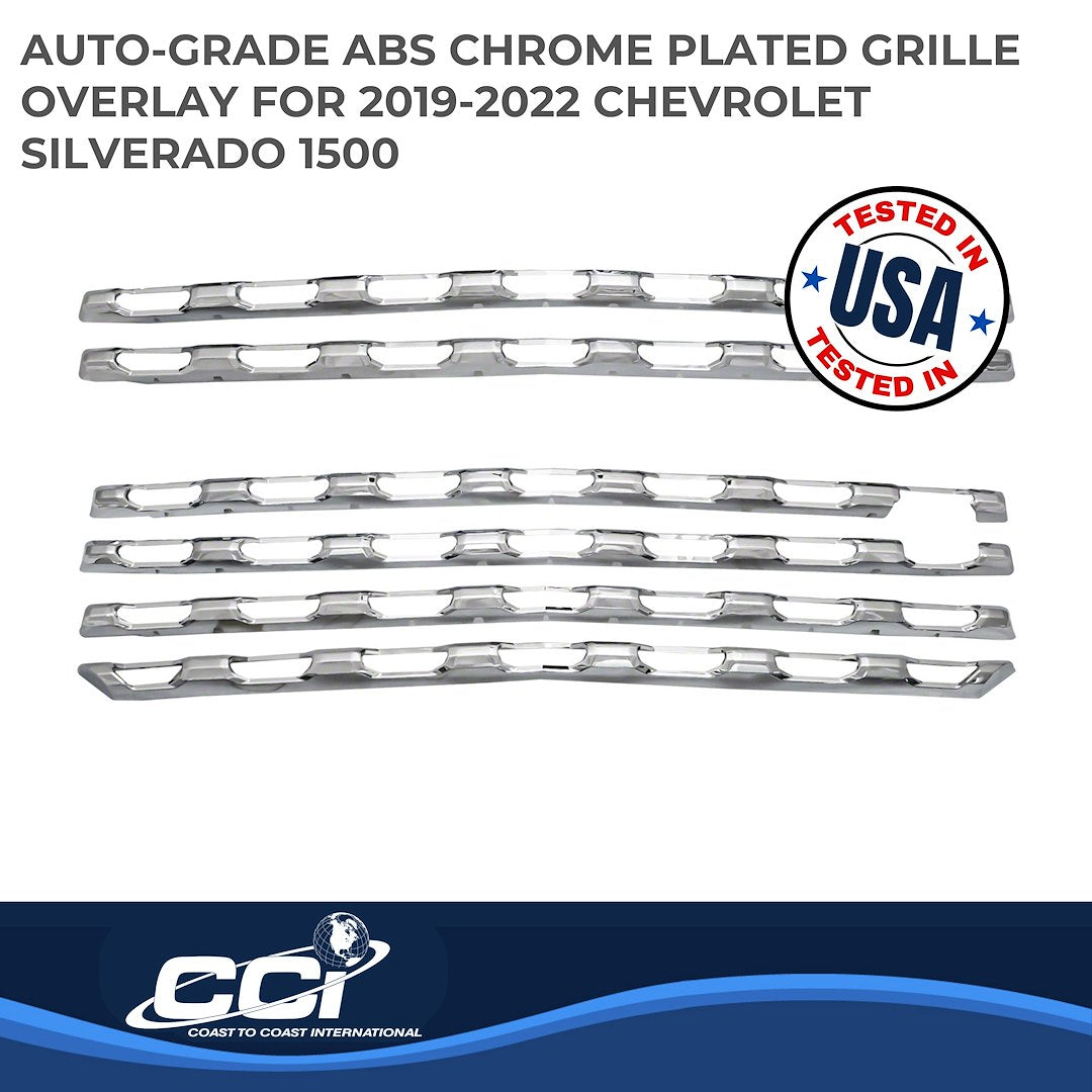 Coast To Coast GI167 Chrome Silverado Grille Overlay - image 2