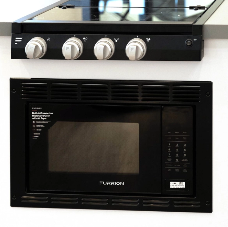 Furrion RV Microwave Oven with Air Fryer & Convection 1.1 Cu Ft Black
