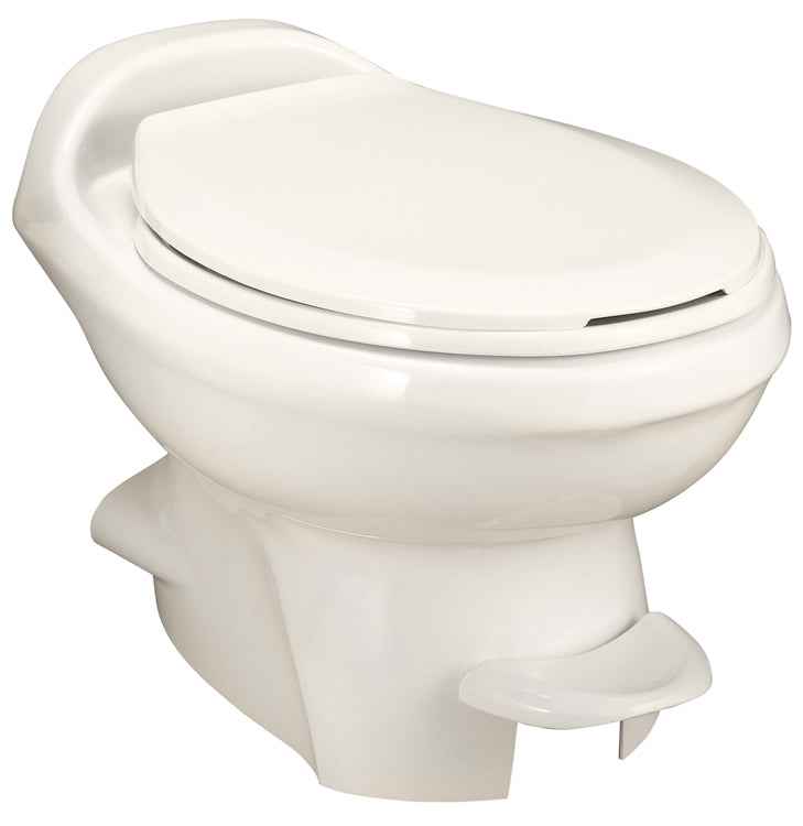 Thetford Aqua-Magic Style Plus Low Profile RV Toilet – Pedal Flush, Bone 34438