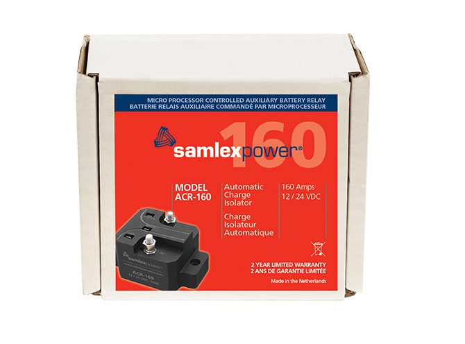 Samlex America ACR-160 Battery Isolator – 160 Amp Automatic Charging Relay