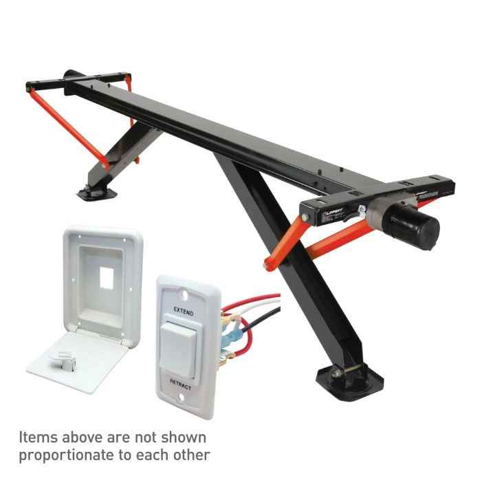 Lippert 2025012487 PSX1 Electric Trailer Stabilizer Jack – 30 Inch Lift