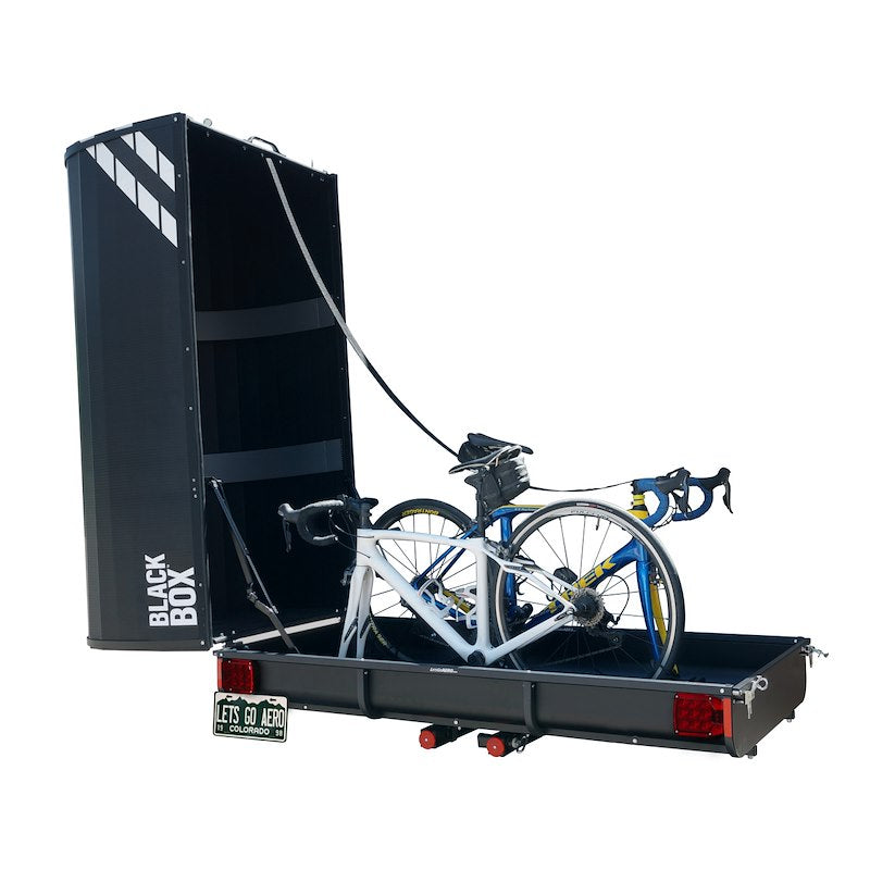 Lets Go Aero H01502 Black Box Hitch Cargo Carrier with Enclosed Storage